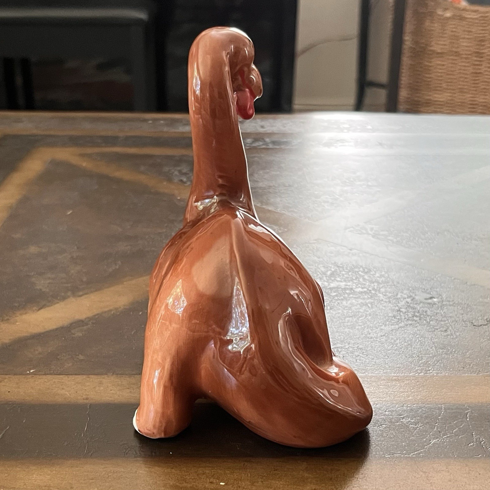 2 Kreiss Psycho Ceramics Dinosaur + Caveman, minor flaws see description