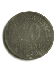 Kaiserreich 10 Reichspfennig 1919 ohne M&uuml;nzzeichen sch&ouml;n