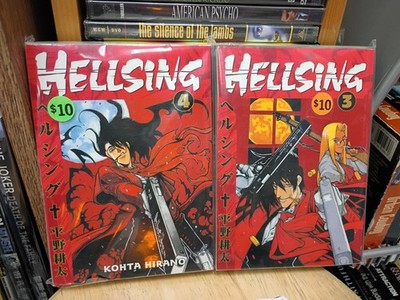 Hellsing Vol. 3 & 4 by Kohta Hirano Dark Horse Softcover Japanese Color 2