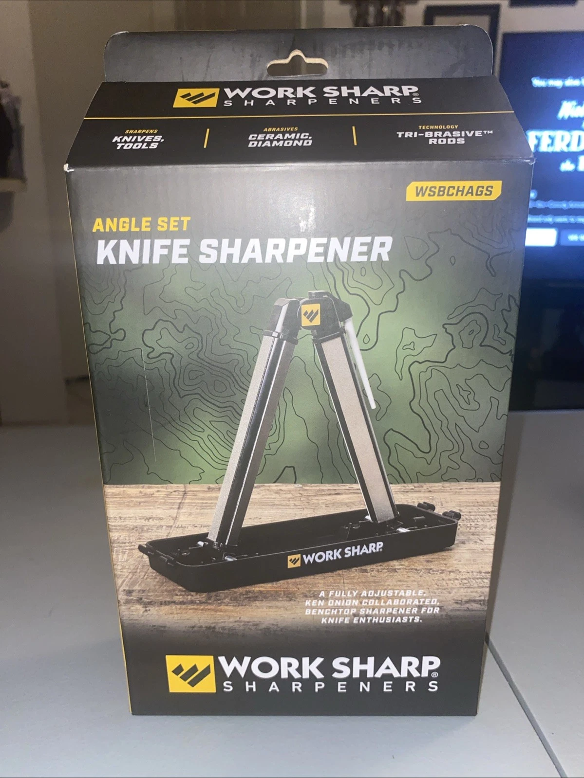 Worksharp (Ken Onion )angle set knife sharpener.