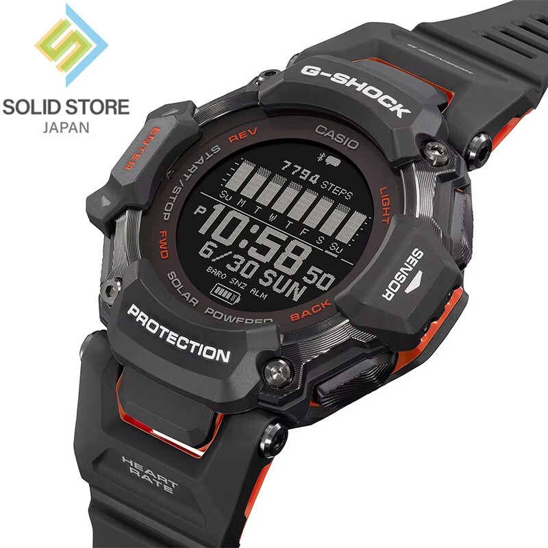 CASIO G-SHOCK GBD-H2000-1AJR G-SQUAD Bluetooth GPS Radio Solar