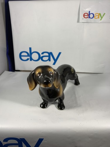 E&R Austria Golden Crown DAuschaund DOG Porcelain Figurine. - Picture 3 of 9