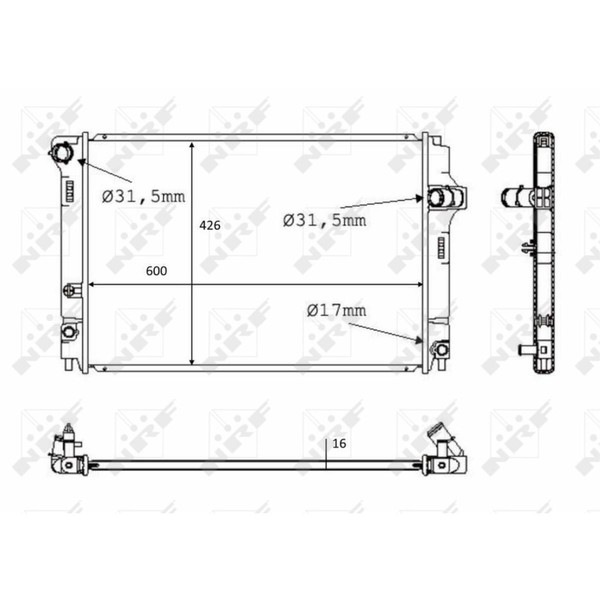 KüHler WasserküHler MotorküHler FüR Toyota Yaris NHP13 NSP13 NCP13 KSP13 NLP13-image