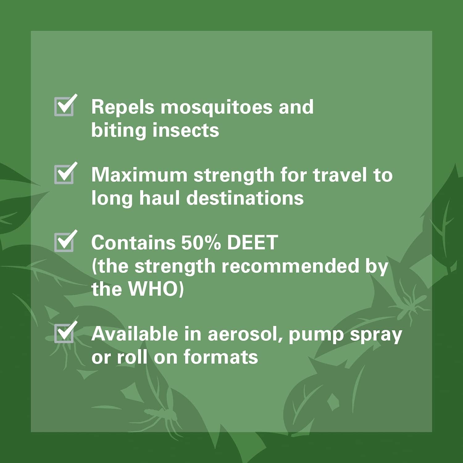 Repellent Mosquito Anti Insect DEET Spray Jungle Formula 9 Hours