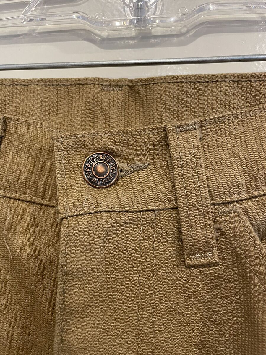 VTG 70s Levis Sta-prest No Iron Pants Beige Polyester Made VTG 70s Levis Sta-prest No Iron Pants Beige Polyester Made