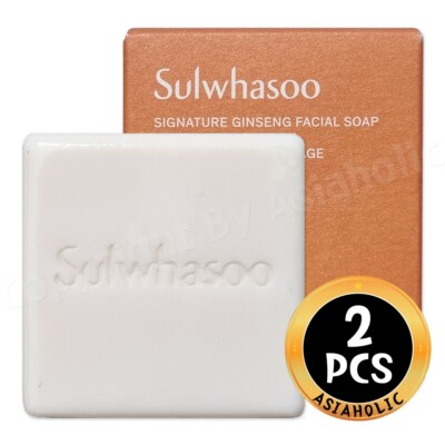 Sulwhasoo Signature Ginseng Facial Soap 25g x 2pcs (50g) Sample Newest Version