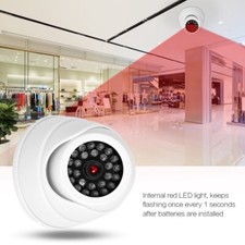 Dome Simulation Camera Dummy Fake Security Monitor Camera with LED Light