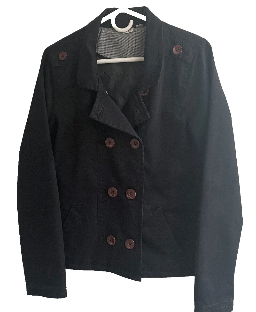 ROXY Negro abrigos, chaquetas y chalecos Casual para Mujeres