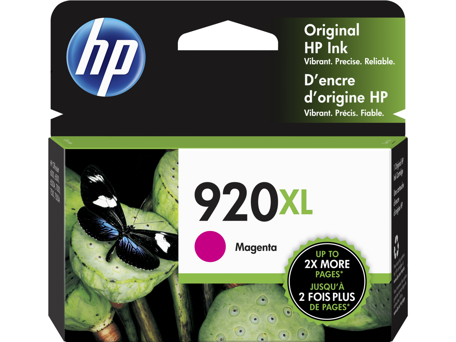 HP 920XL High Yield Magenta Original Ink Cartridge, ~700 pages, CD973AN#140