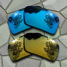 US Sky Blue Golden Lenses Replacement For-Oakley Eyepatch 2 Polarized