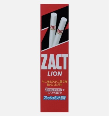 Lion Zact Toothpaste for Removing Stain and Bad Breath 150g