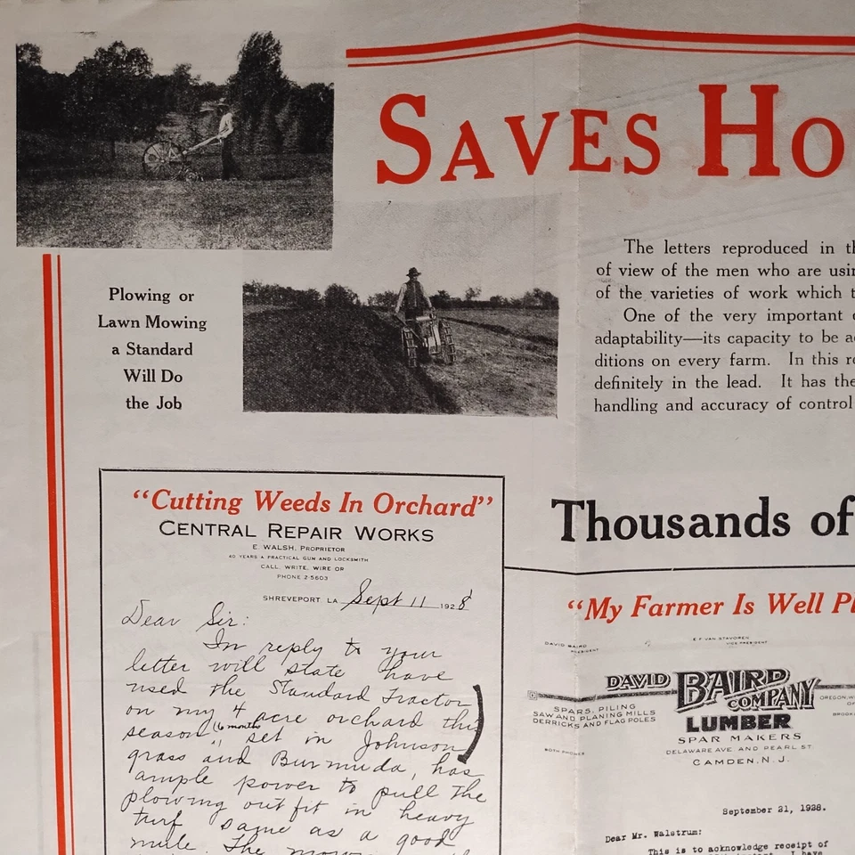 ca1930 Standard Engine Co. Minneapolis MN Standard Garden Tractor Brochure B1-50 - Image 4 of 4