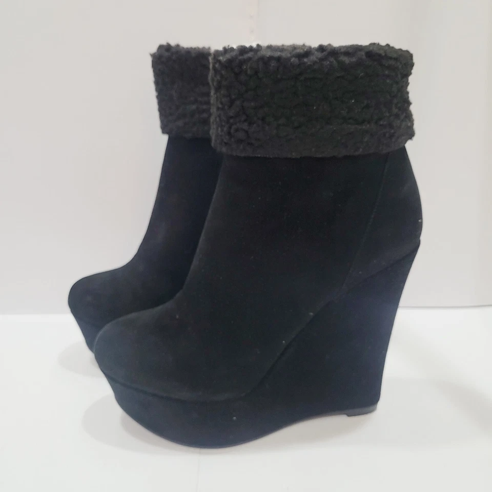 Zapatos para mujer Luichiny alfombra roja plataforma negra cuñas  Foto 2 de 4