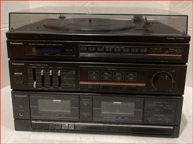 Panasonic Music Stereo System SG-D16 Dual Cassette AM FM