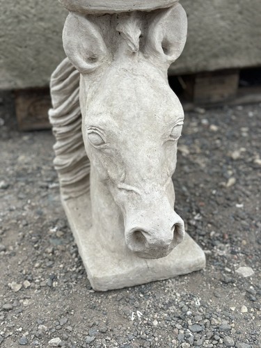 Garden Bench - Cast Stone Horse - Picture 12 of 14