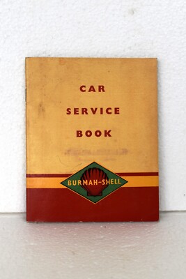 Vintage Burmah-Shell Öl Werbe Auto Service Buch X-100 Shell Motor Öl Selten