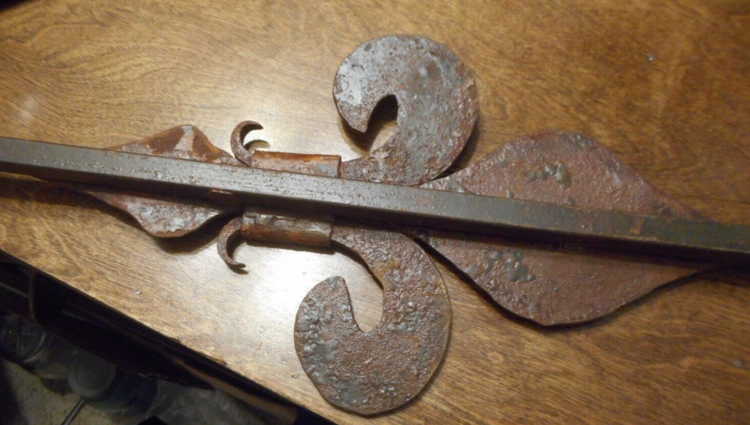 Vintage Hand Forged Pair Large Wall Sconces by Jan Barboglio 35" H Candleholder