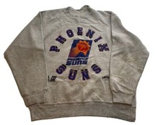 Vintage 90s Phoenix Suns Sweatshirt Size Large Gray B9