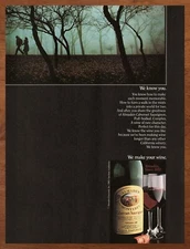 1983 Almaden Monterey Sauvignon Wine  Print Ad/Poster 80s Man Cave Bar Art Decor