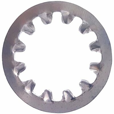 3/8'' Star Lock Washers Internal Tooth 410 Stainless Steel Qty 1000