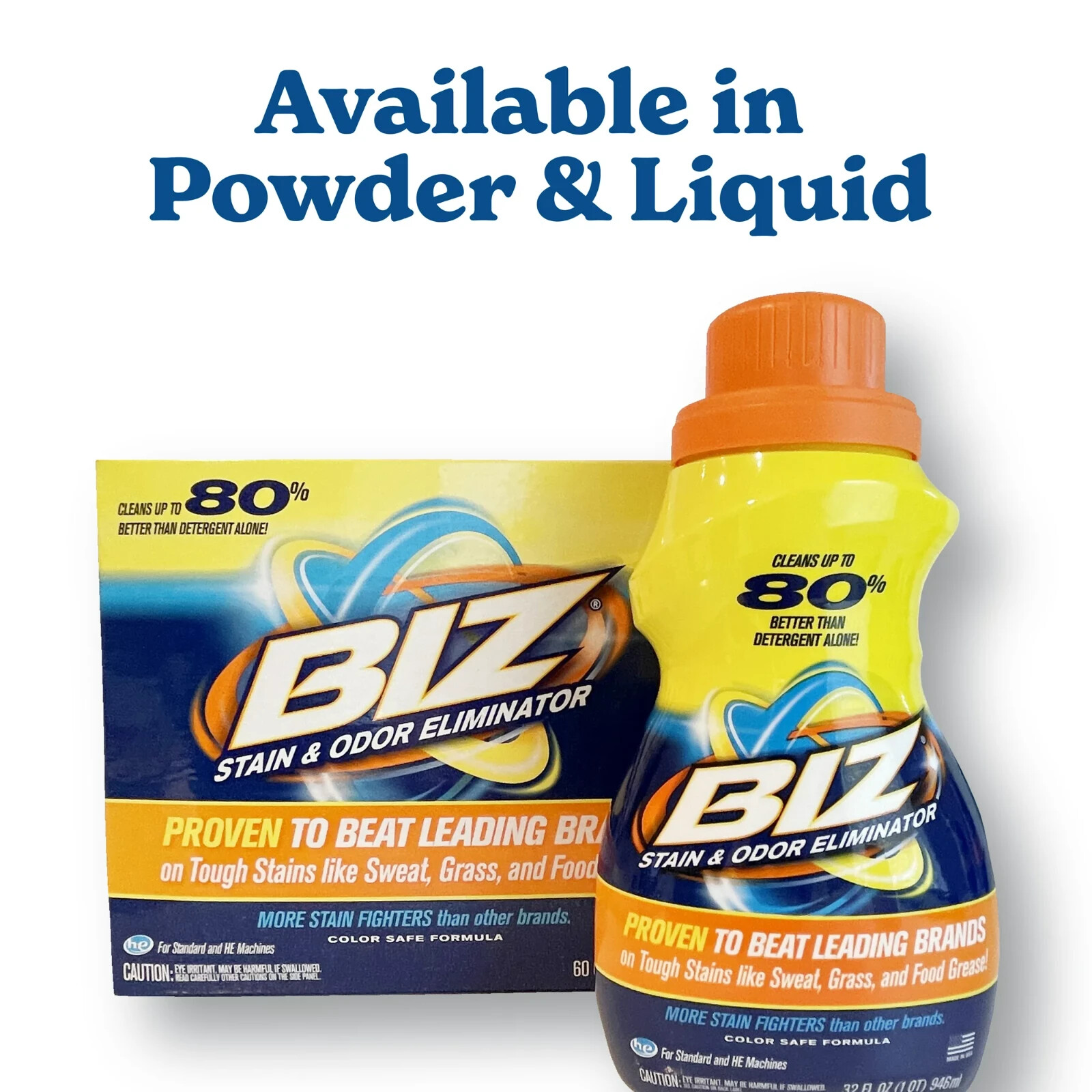 BIZ POWDER Laundry Detergent Booster Cleaner STAIN FIGHTER Odor Remover