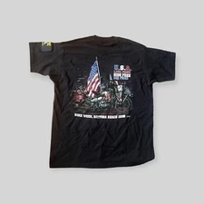 VTG Daytona Beach Florida Bike Week 1996  Pocket T Live Free Ride Free XL