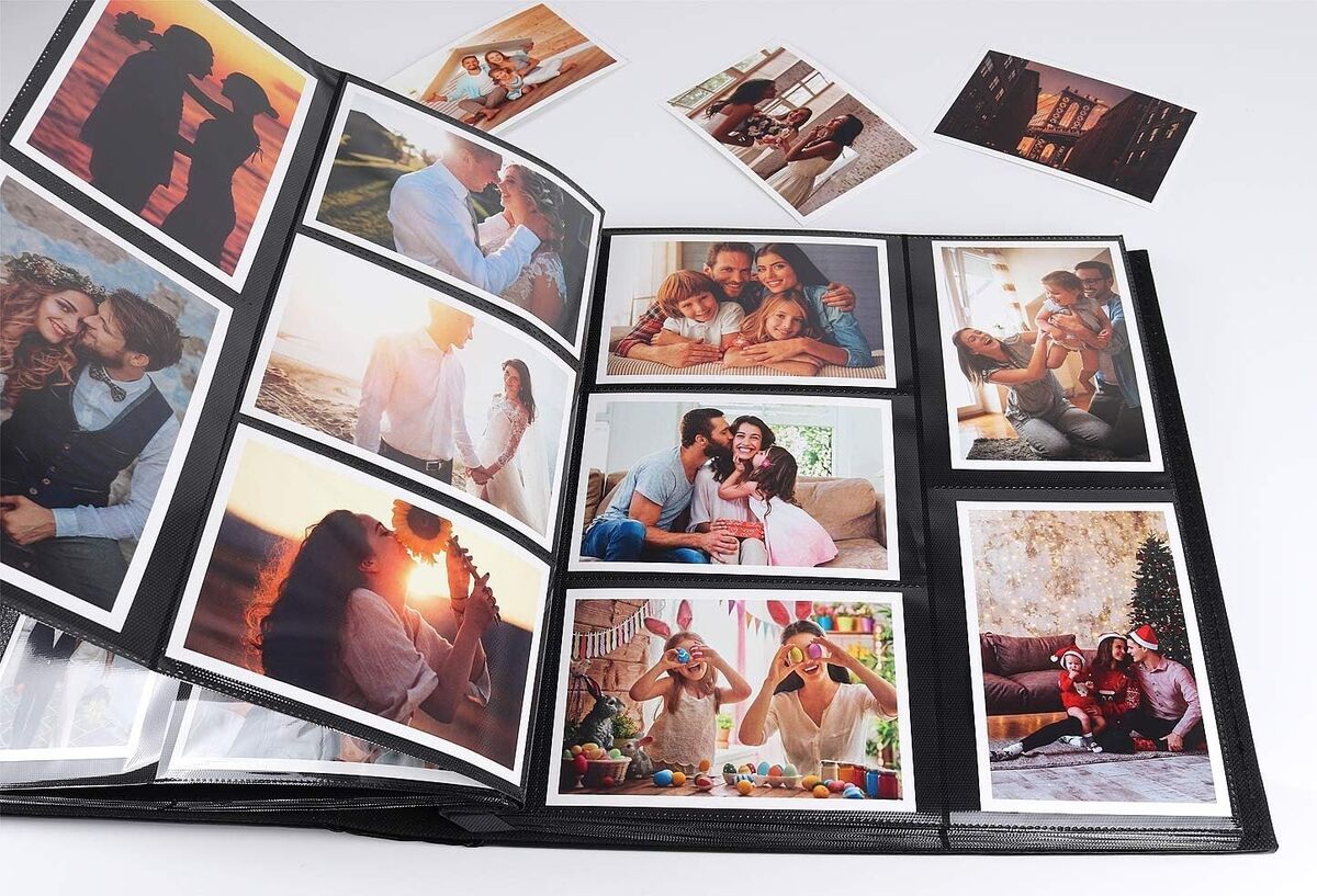 Large Wedding Slip-in Photo Album With Sleeves For 100-1000 4x6 Photos | Personalized Wedding Anniversary Photo Book | Hand Made In Europe