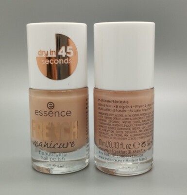 2x Essence: French Manicure - Beautifying Nail Polish - Nagellack - 2x 10 ml