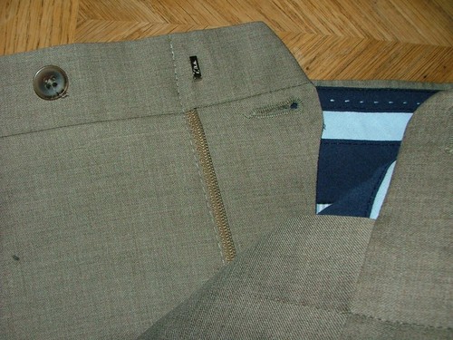 NEW WOT PETER MILLAR DRESS PANTS WOOL SPANDEX SIZE 40 X 37 TAUPE SOLID #535 - Picture 3 of 7