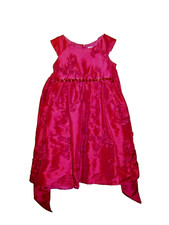 Girls Sweet Heart Rose Red Christmas Dress Size 5 EUC  