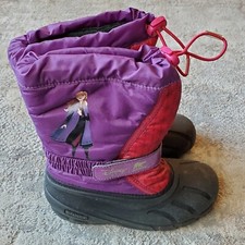 Sorel Youth 3 Kids Disney Frozen Flurry Anna Winter Snow Boots Girls Purple