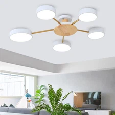 Modern Ceiling Light Fixture 5 Lights Ceiling Lights -White- Mod Chandelier LED 
