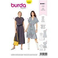 Burda 6240 Misses Kleider NäHen Muster GrößEn 8 - 18 2 Stile