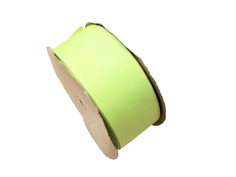 Wide Light Lime Green Grosgrain Ribbon 2 1/4" wide x 10 yards Schiff Limelite B8 - Image 4 of 4