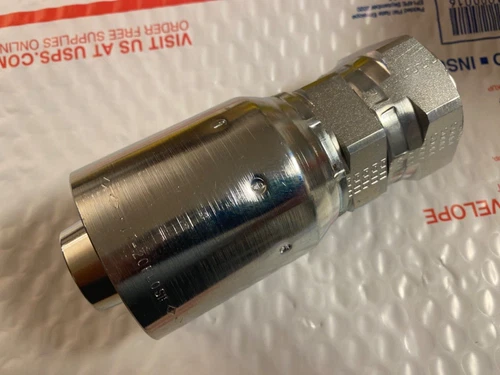 Parker 10677-20-20 1-1/4" Female 37° JIC Swivel Steel Hydraulic Hose Fitting