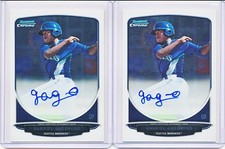 2X GABRIEL GUERRERO 2013 BOWMAN CHROME 1ST PROSPECT AUTOGRAPH AUTO RC LOT (REDS)
