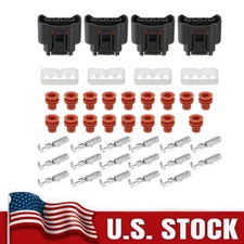 4PCS Ignition Coil Female Connector Plug Harness For Toyota Camry 2.4L 2002-2009