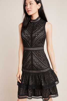 $198 NWT Anthropologie Bella Lace Mini Dress L Black by Hailee C | eBay $198 NWT Anthropologie Bella Lace Mini Dress L Black by Hailee C | eBay