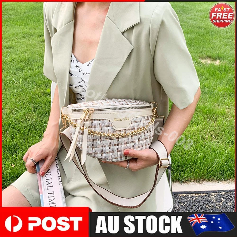 Fashion Fanny Pack Chains Sling Waist Pack Ladies Crossbody Bags