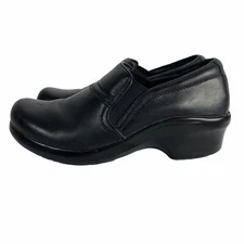 Ariat Sutter Baker Black Leather Slip On Clog Women's 8