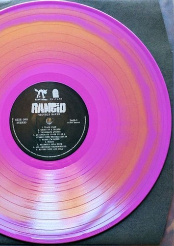 RANCID – Trouble Maker lim. LP + EP Purple/Yellow Vinyl RARE!!! Hellcat Records - Picture 2 of 4