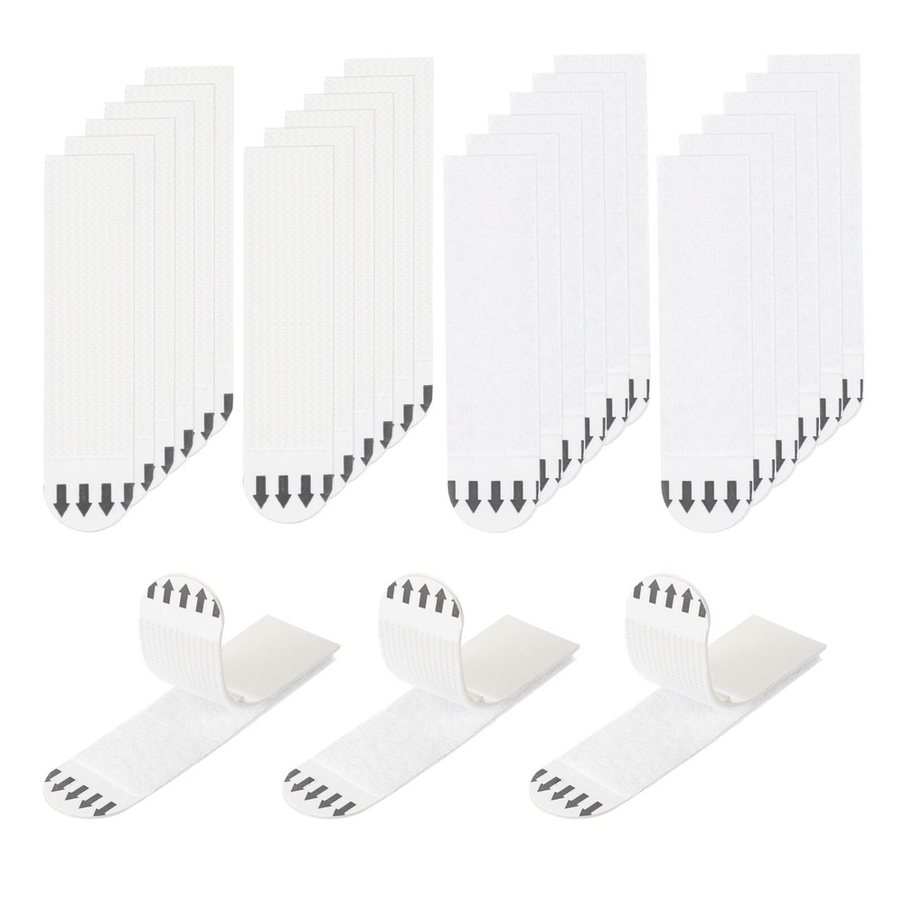 70x16mm Picture Hanging Strips, 64 Pairs Poster Strips Self Adhesive White