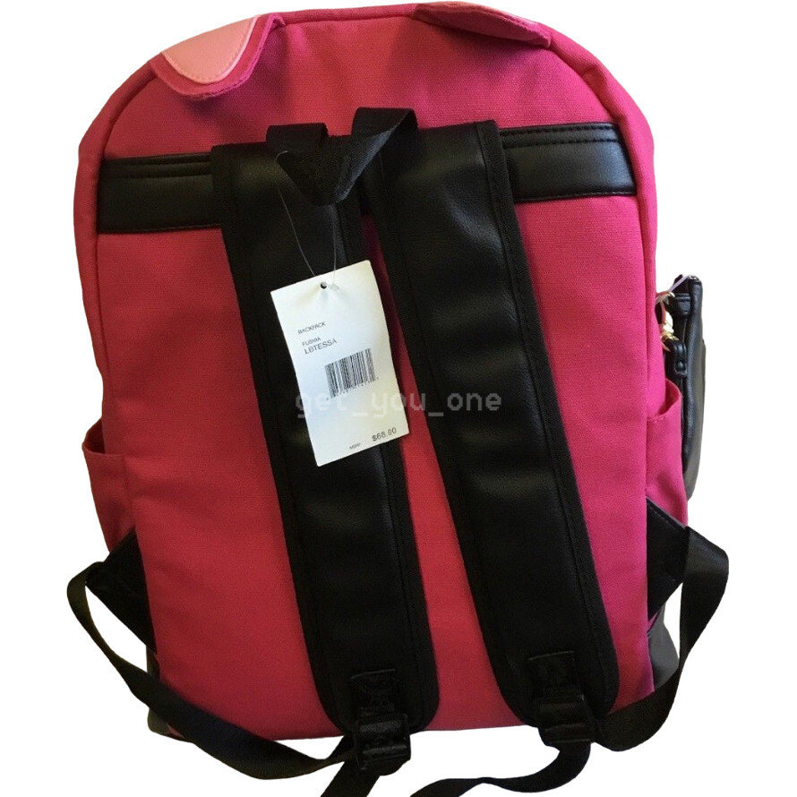 BETSEY JOHNSON BACKPACK FUSCHIA CAT LBTESSA NWT Betsey Johnson | Bags | Betsey Johnson Backpack Fuschia Cat  main image 4
