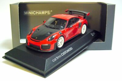 1:43 MINICHAMPS 2018 PORSCHE 911 991 II GT2 RS red 33 pcs. cartima