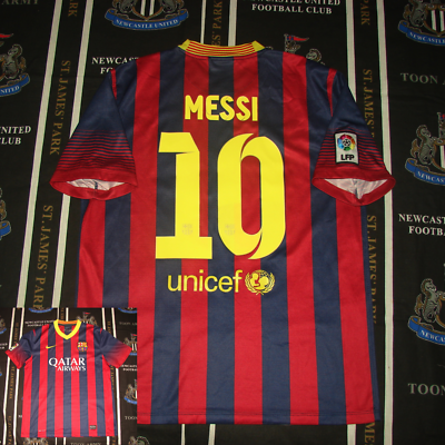 Barcelona 2013 2014 Home Football Shirt Jersey Nike Lionel Messi