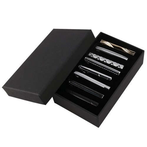 Mozeto Tie Clip Classic Style Tie Clips Set (4 Pieces) Tie Clip For
