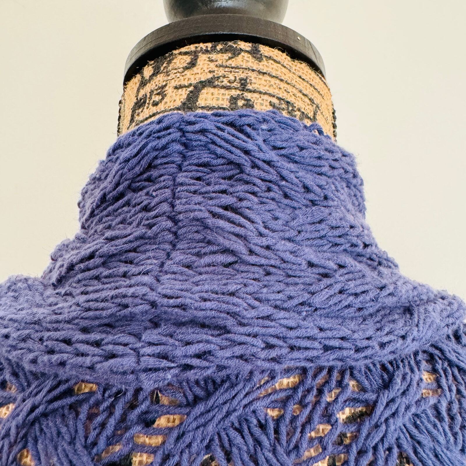 Tommy Bahama Womens Blue Linen Cotton Long Shawl Collar Open Cable