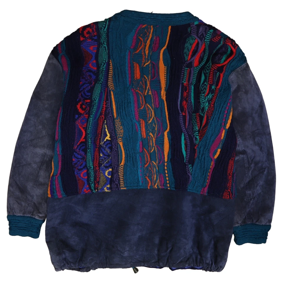 Vintage Coogi 3D Knit Sweater Jacket Size Medium - Image 2 of 4