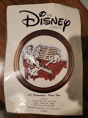 Disney Catalog 101 Dalmations Piano Time Counted Cross Stitch Kit #13677