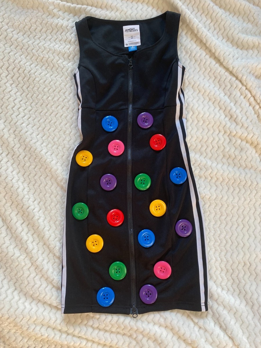 Size 34 Adidas Originals Jeremy Scott Rainbow Muilti color Buttons